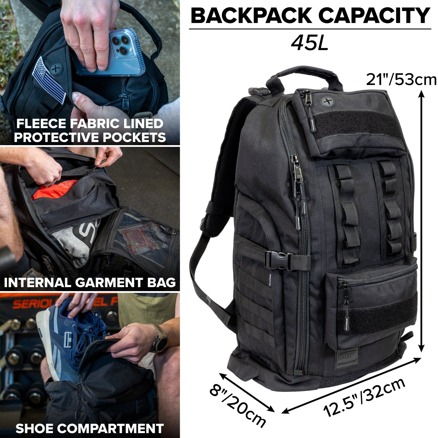 best gym backpack with laptop compartment Serious Steel Fitness
