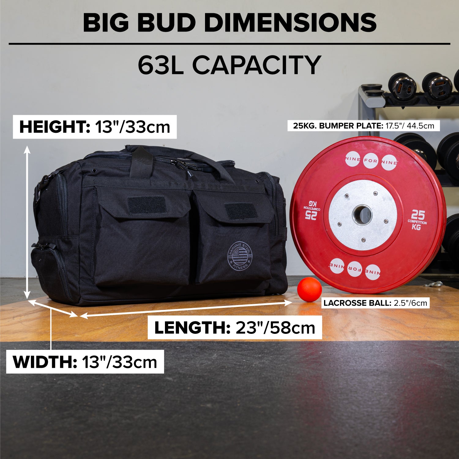Big Bud Duffel Bag (63L) – Serious Steel Fitness