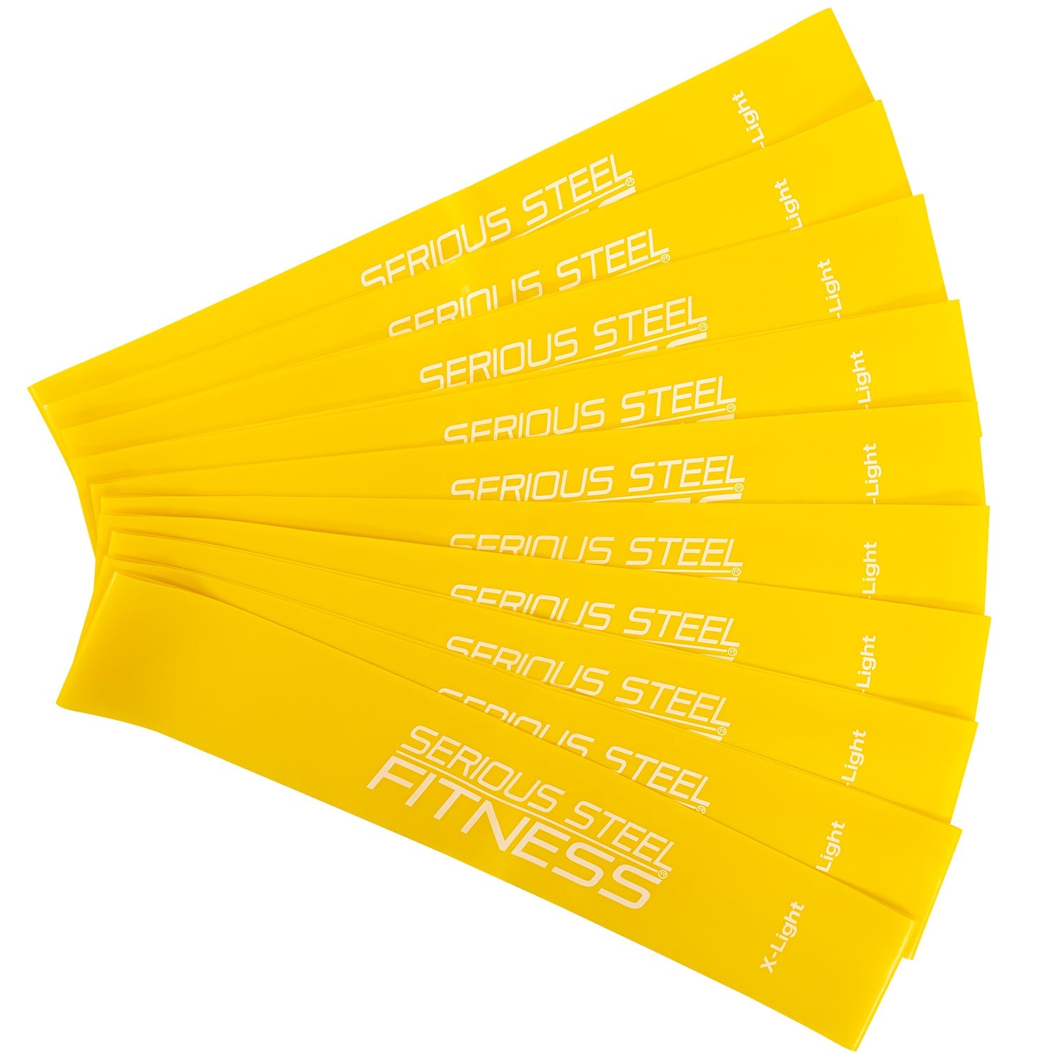 Yellow Mini Loop Mini Loops Resistance Bands- 10 Pack – Serious Steel Fitness