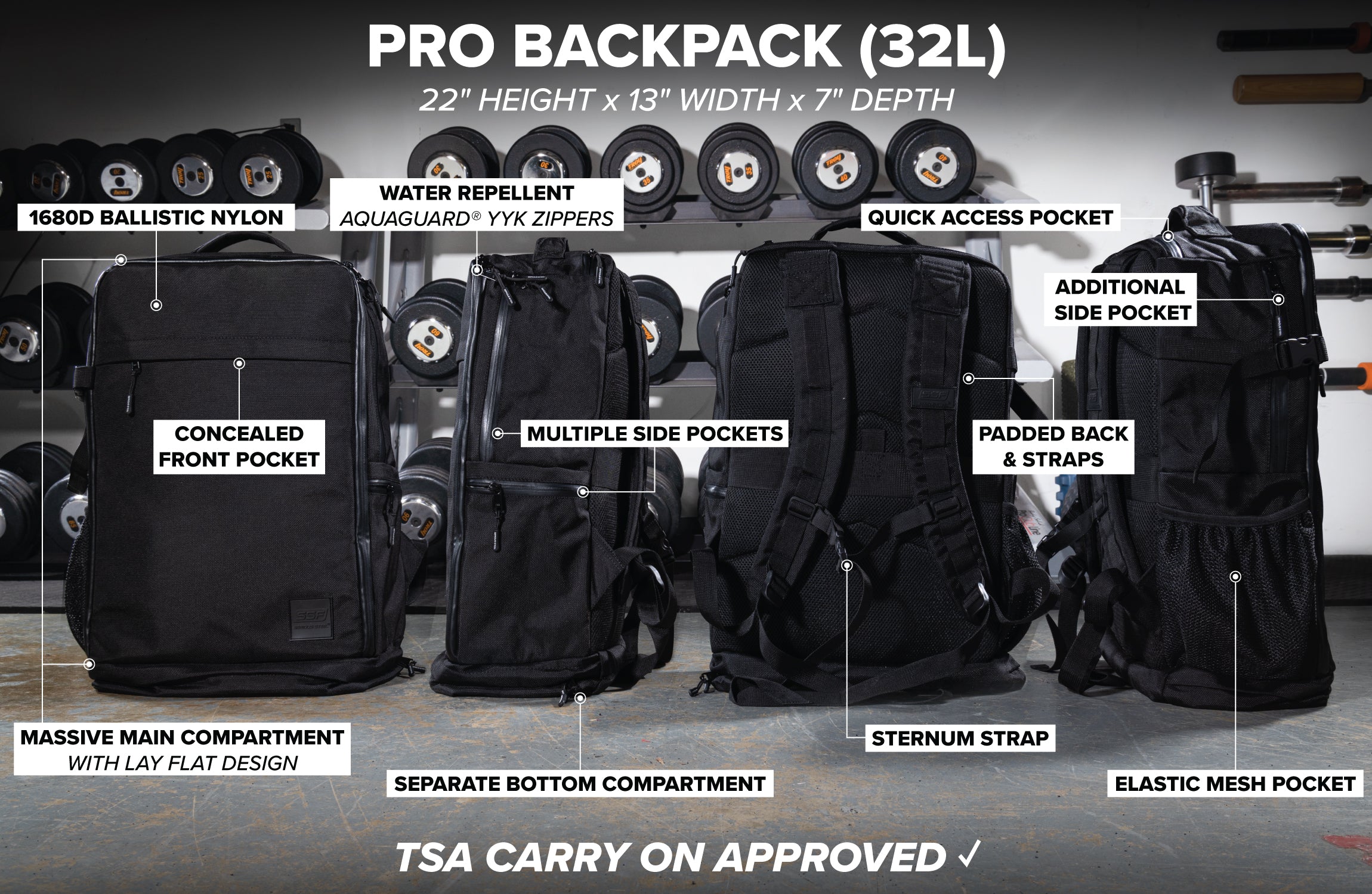 PRO Divider Backpack (32L) – Serious Steel Fitness