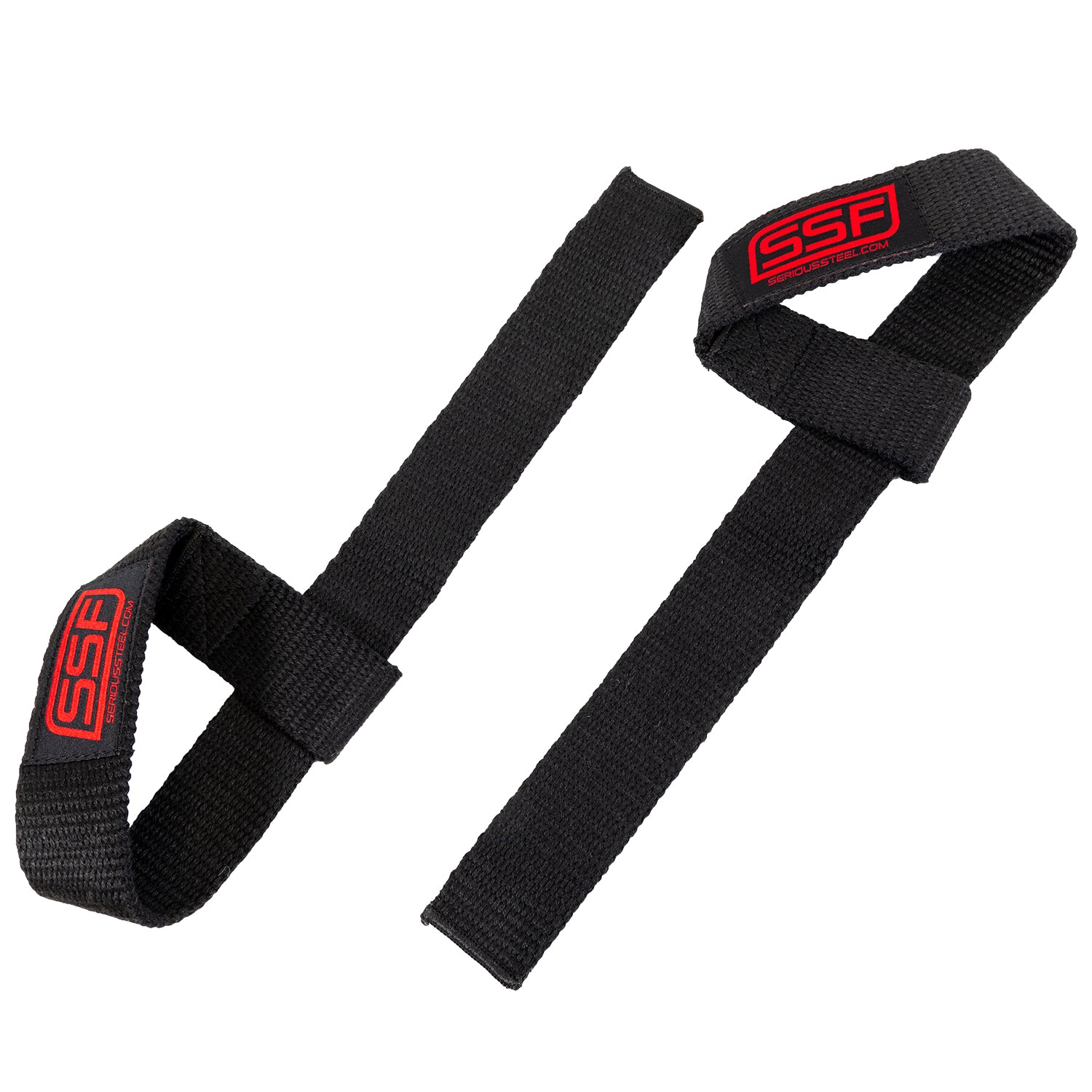 Correas De Levantamiento Strength Shop, Par, 54 Cm Largo X 40 Mm Ancho, Negro - Para Peso Muerto Y Dominadas