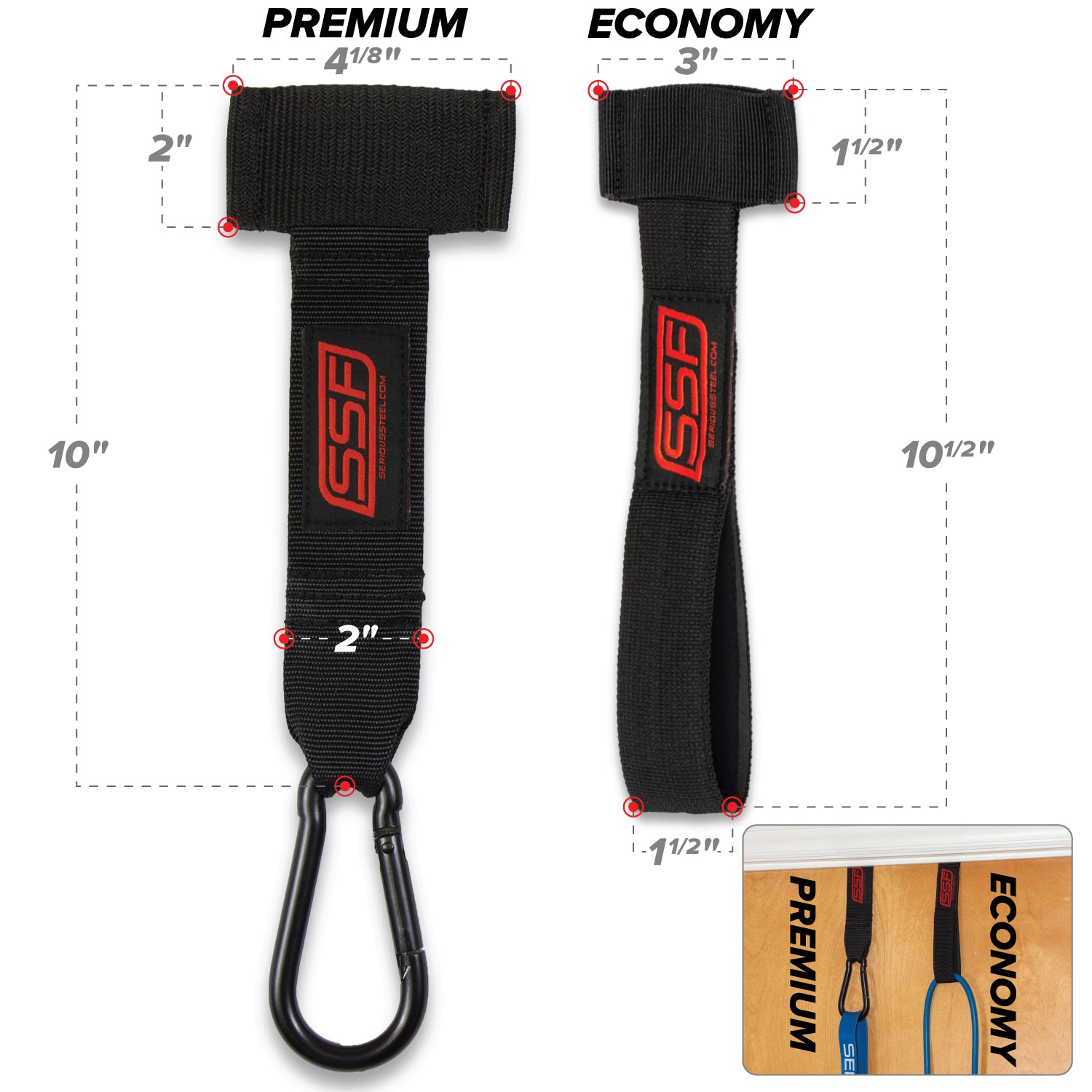 Premium Resistance Band Door Anchor – Serious Steel Fitness